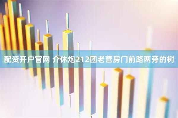 配资开户官网 介休炮212团老营房门前路两旁的树